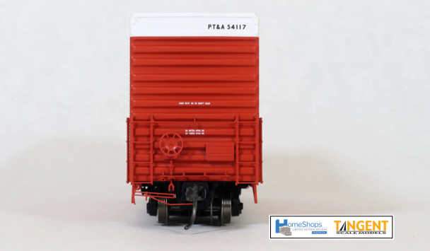 Home Shops HFB-021-001 - Tangent PS 40' Mini Hy-Cube Boxcar Phoenix Turnbow & Apache (PT&A) 54117 - HO Scale
