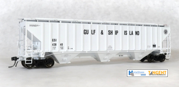 Home Shops HFH-003-004 - Tangent PS 4750 Covered Hopper Gulf & Ship Island (GSI) 43924 - HO Scale