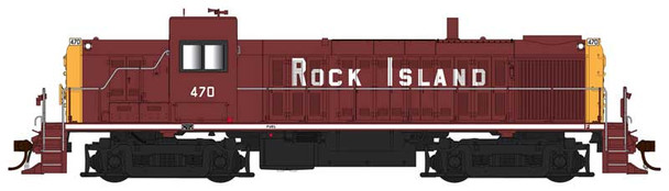 PRE-ORDER: Bowser 25569 - ALCo RS-3 DC Silent Rock Island (CRIP) 470 - HO Scale