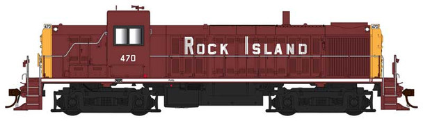 PRE-ORDER: Bowser 25570 - ALCo RS-3 DC Silent Rock Island (CRIP) 473 - HO Scale