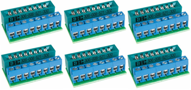 Accu Lites 10006 - SNAPS! II Wiring Connector for Tortoise Switch Machine -- 2020 Update with Wider Connection, 12 Volt (6 PACK)  - Multi Scale