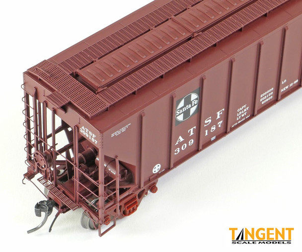 Tangent Scale Models 21026-04 - PS4427 High Side Covered Hopper Atchison, Topeka and Santa Fe (ATSF) 309281 - HO Scale