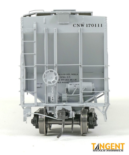 Tangent Scale Models 21027-01 - PS4427 High Side Covered Hopper Chicago & Northwestern (CNW) 170016 - HO Scale
