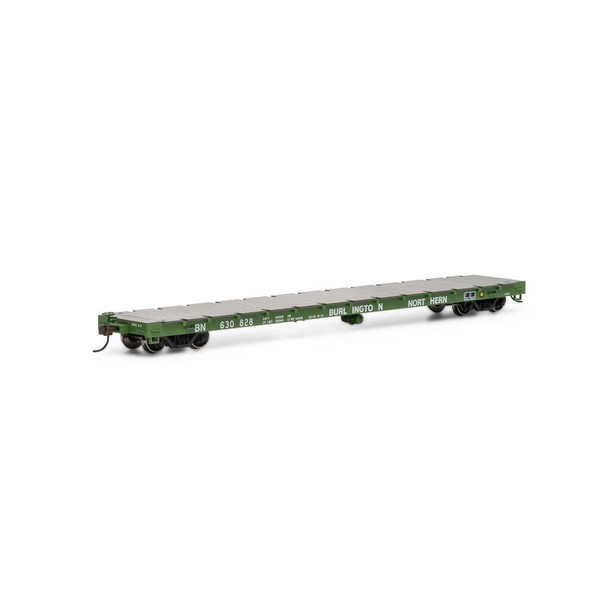 Athearn 92674 - 60' Flat Car Burlington Northern (BN) 630828 - HO Scale