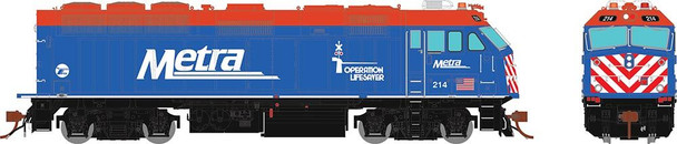 PRE-ORDER: Rapido 83705 - EMD F40PHM-2 w/ DCC and Sound Metra (METX) OLS 214 - HO Scale