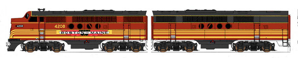 PRE-ORDER: InterMountain 69029(S)-03 - EMD FT Set (DCC and Sound) Boston & Maine (BM) 4215 - N Scale