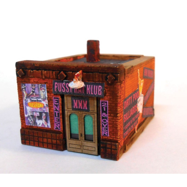 Downtown Deco 2020 - Pussy Kat Club (Adult Theme Signs)    - N Scale Kit