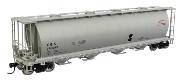 Walthers Mainline 910-7890 - 59' Cylindrical Hopper - International Service (round hatches) Canadian National (CNIS) 376043 - HO Scale