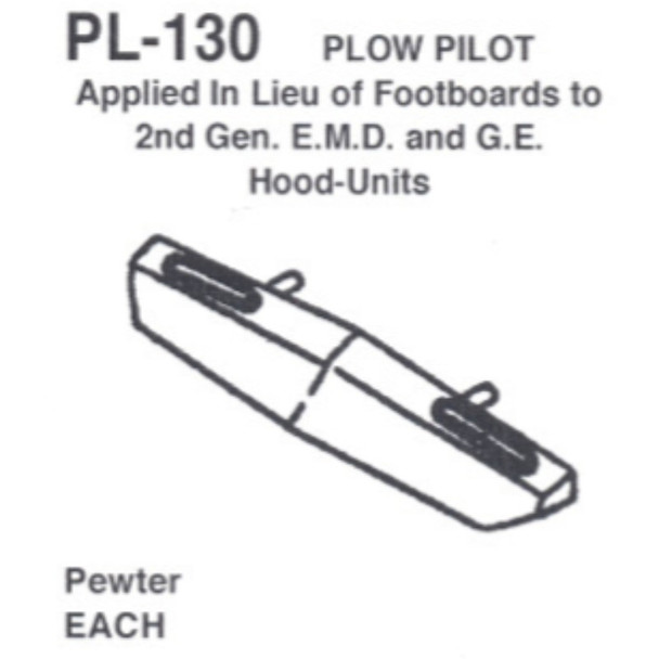 Details West 130 - Plow Pilot 2nd Generator Hood Units  - HO Scale