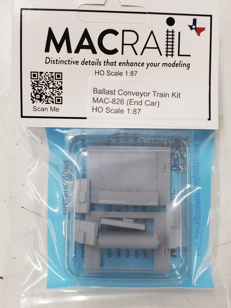 MACRail 826 - Ballast Conveyor Train (Rear Car Kit)  - HO Scale