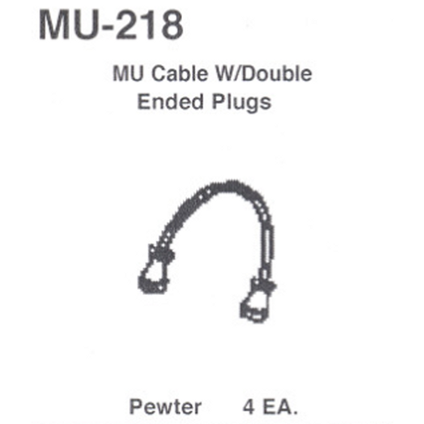 Details West MU-218 - MU Cable W/ Double Ended Plugs - HO Scale