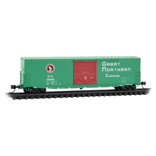 Micro-Trains Line 18000402 - 50' Standard Boxcar, Sngl Door, w/o roofwalk Great Northern (GN) 39853 - N Scale