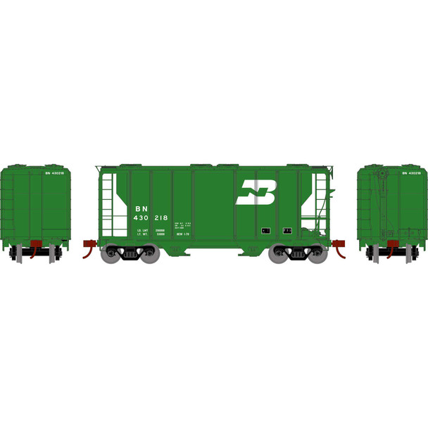 Athearn 63805 - PS-2 2600 Covered Hopper Burlington Northern (BN) 430218 - HO Scale