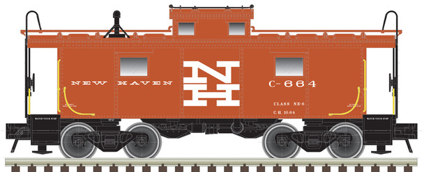 Atlas 20007009 - NE-6 Caboose New Haven (NH) 664 - HO Scale