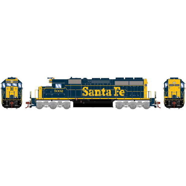 Athearn 87324 - EMD SD40 w/ DCC and Sound Atchison, Topeka and Santa Fe (ATSF) 5002 - HO Scale