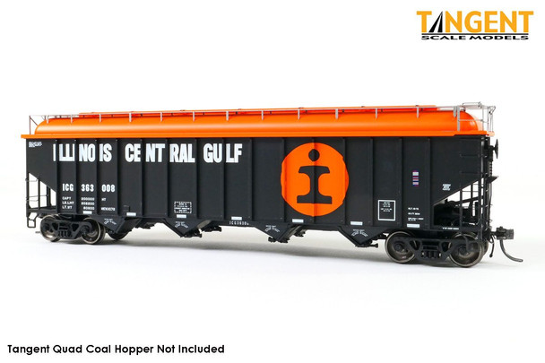 Tangent Scale Models 32109-01 - Orange Hopper Topper 3-Pack Illinois Central Gulf (ICG)  - HO Scale