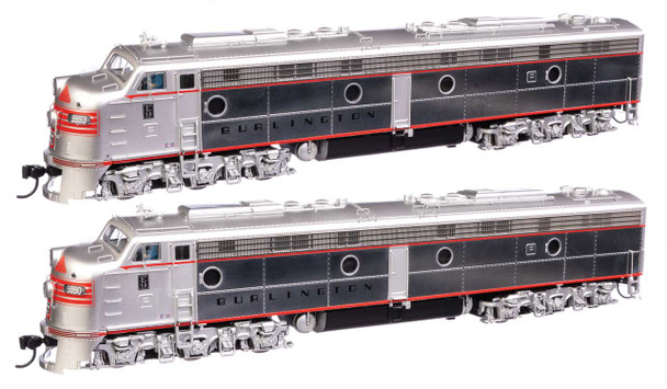 Walthers Proto 920-42915 - EMD E9 A-A w/ DCC and Sound Chicago, Burlington & Quincy (CB&Q) 9990 & 9993 - HO Scale