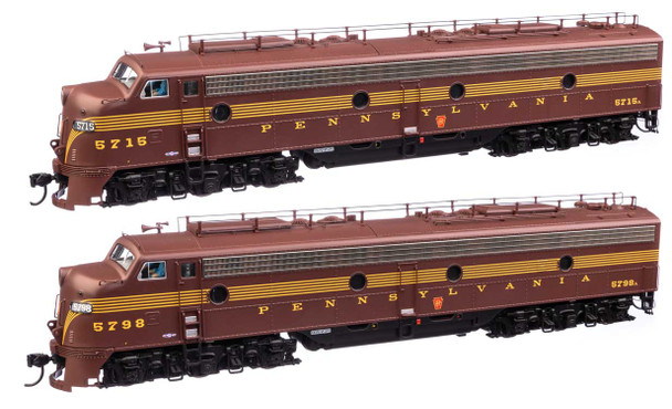 Walthers Proto 920-49900 - EMD E8 A-A DC Silent Pennsylvania (PRR) 5798A, 5715 - HO Scale