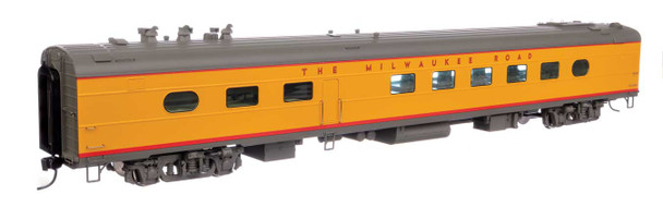 Walthers Proto 920-9808 - 85' Milwaukee Road 48-Seat Diner Milwaukee Road (MILW) City of San Francisco Standard w/Decals - HO Scale