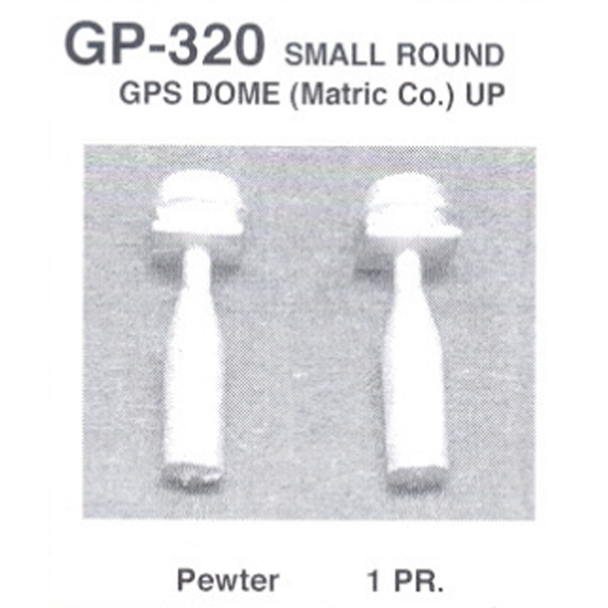 Details West GP-320 - Small Round GPS Dome (Matric Co.) UP - HO Scale