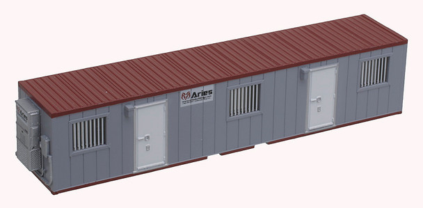 Atlas 70000233 - Mobile Office Container Aries (Gray/Maroon)  - N Scale