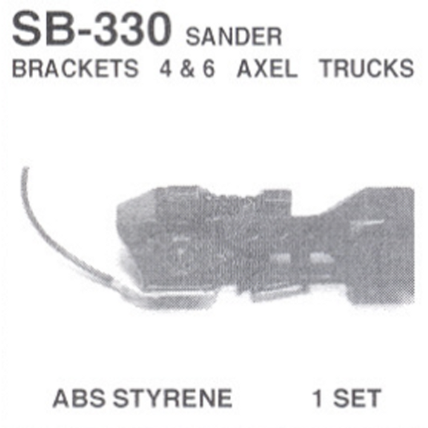 Details West SB-330 - Sander Brackets 4 & 6 Axel Trucks - HO Scale