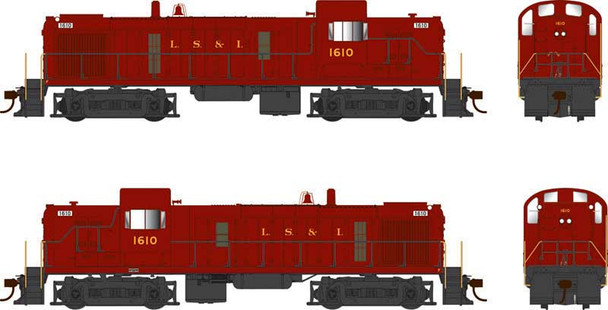 Bowser 25204 - ALCo RS-3 DC Silent Lake Superior and Ishpeming (LS&I) 1610 - HO Scale