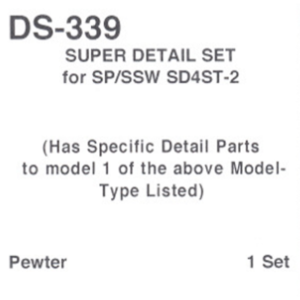 Details West DS-339 - Super Detail Set for SP/SSW SD45T-2 - HO Scale