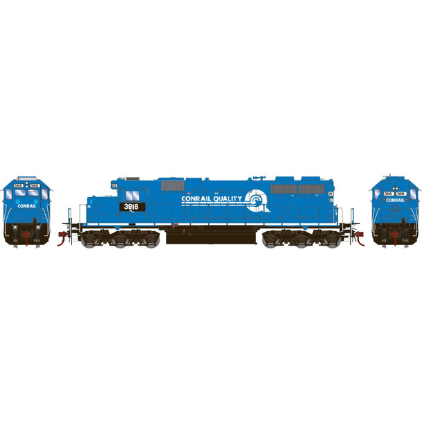 Athearn RTR 88646 - EMD SD38 DC Silent Norfolk Southern (NS) 3818 CR Patch - HO Scale
