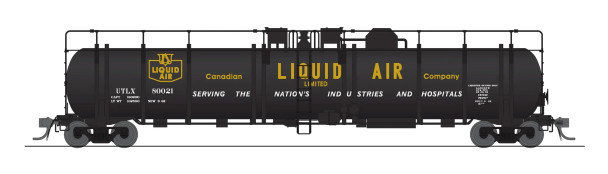Broadway Limited 8043 - Cryogenic Tank Car Union Tank Car Co (UTLX) Canadian Air Liquid 80022 - HO Scale