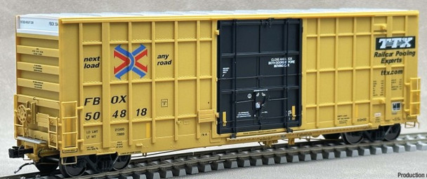 Aurora Miniatures 305052 - Greenbrier/Gunderson 6276 cf Plate F Boxcar TTX (FBOX) 504823 - HO Scale