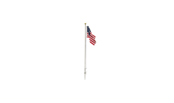 Woodland Scenics JP5950 - Just Plug US Flag Pole Small 2.24in - Any Scale