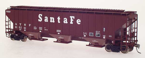 InterMountain 45311-35 - 4750 CU FT 3-Bay Rib-Sided Hopper Atchison, Topeka and Santa Fe (ATSF) 313442 - HO Scale