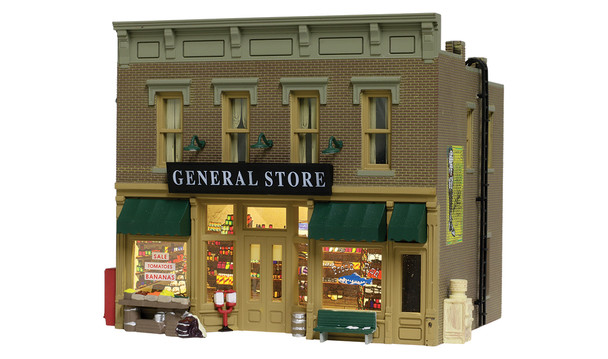 Woodland Scenics BR5021 - Lubener's General Store - Built & Ready Landmark Structure - HO Scale