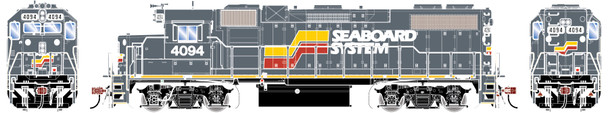 PRE-ORDER: Athearn Genesis 1393 - EMD GP38-2 DC Silent Seaboard System (SBD) 4094 - HO Scale