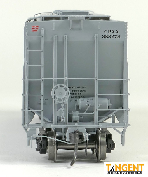 Tangent Scale Models 21035-02 - PS4427 High Side Covered Hopper Canadian Pacific (CPAA) 388154 - HO Scale