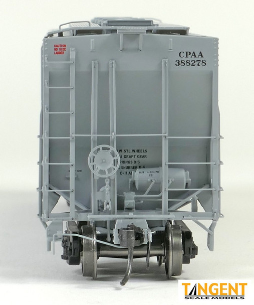 Tangent Scale Models 21035-04 - PS4427 High Side Covered Hopper Canadian Pacific (CPAA) 388184 - HO Scale
