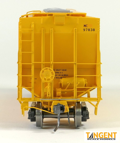 Tangent Scale Models 21037-01 - PS4427 High Side Covered Hopper Wisconsin Central (WC) 97838 - HO Scale