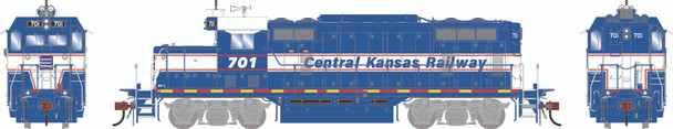 PRE-ORDER: Athearn Genesis 1491 - EMD GP7u DC Silent Central Kansas Railway (CKRY) 701 - HO Scale