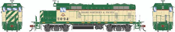 PRE-ORDER: Athearn Genesis 1495 - EMD GP7u DC Silent Idaho Northern and Pacific Railroad (INPR) 2094 - HO Scale