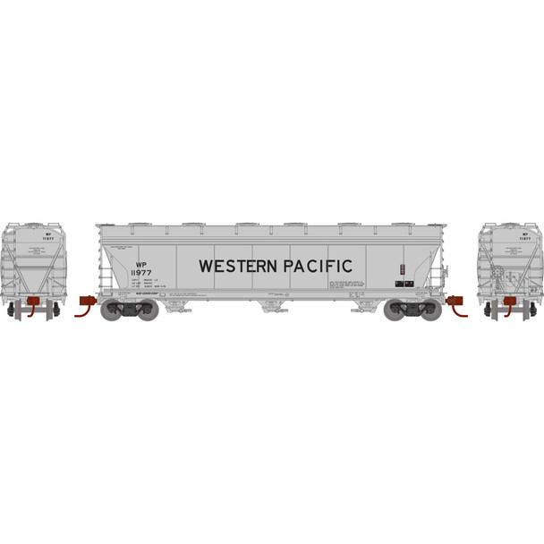 Athearn Genesis N12954 - ACF 4600 3-Bay Center Flow Hopper Western Pacific (WP) 11977 - N Scale