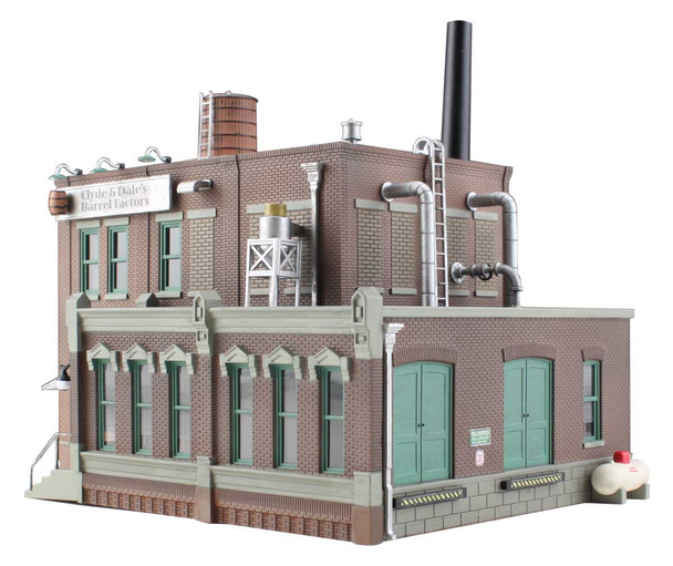 Woodland Scenics BR4924 - Clyde & Dale's Barrel Factory - Built & Ready Landmark Structure - N Scale