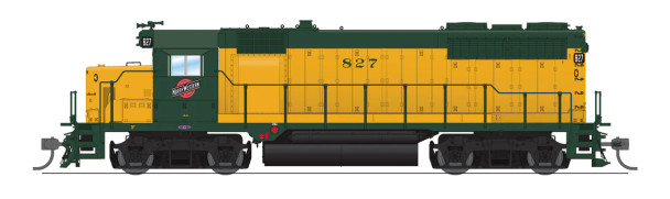 PRE-ORDER: Broadway Limited 8890 - EMD GP35 w/ DCC and Sound Chicago & Northwestern (CNW) 827 - HO Scale