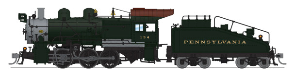 PRE-ORDER: Broadway Limited 9170 - B6SB 0-6-0 w/ DCC and Sound Pennsylvania (PRR) 134 - HO Scale