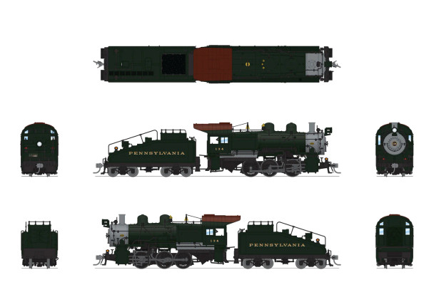 PRE-ORDER: Broadway Limited 9170 - B6SB 0-6-0 w/ DCC and Sound Pennsylvania (PRR) 134 - HO Scale