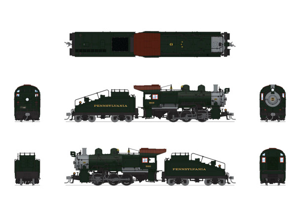 PRE-ORDER: Broadway Limited 9173 - B6SB 0-6-0 w/ DCC and Sound Pennsylvania (PRR) 5015 - HO Scale