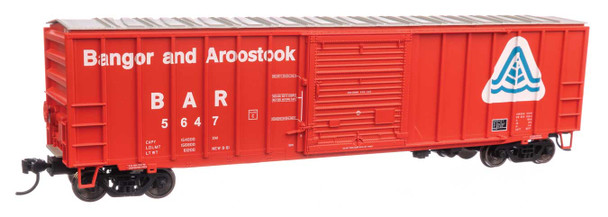 Walthers Mainline 910-1877 - 50' ACF Exterior Post Boxcar Bangor & Aroostook (BAR) 5647 - HO Scale