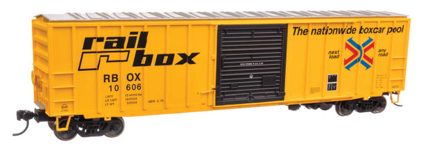 Walthers Mainline 910-1895 - 50' ACF Exterior Post Boxcar TTX (RBOX) 10606 - HO Scale