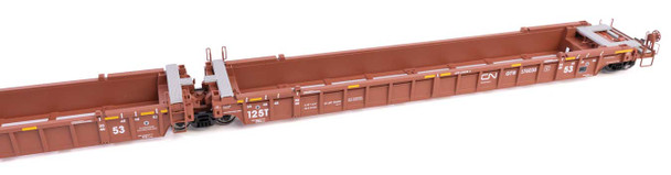 Walthers Mainline 910-55806 - NSC Articulated 3-Unit 53' Well Car Canadian National (CN) GTW 676038 - HO Scale