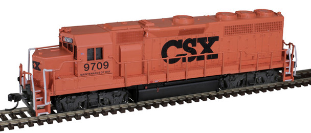 Atlas 40005253 - EMD GP40 DC Silent CSX (CSXT) 9709 MOW Orange - N Scale